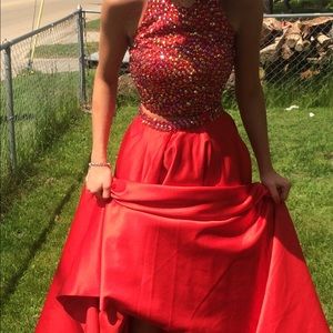 Red prom dress